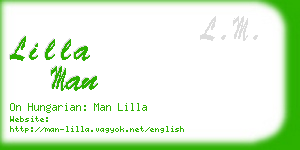 lilla man business card